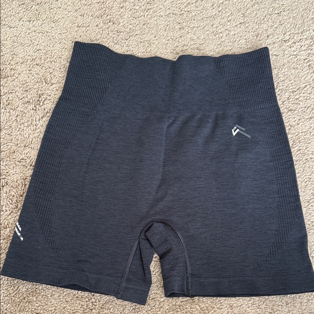 Oner Active Grey Seamless Athletic Biker Gym Shorts
